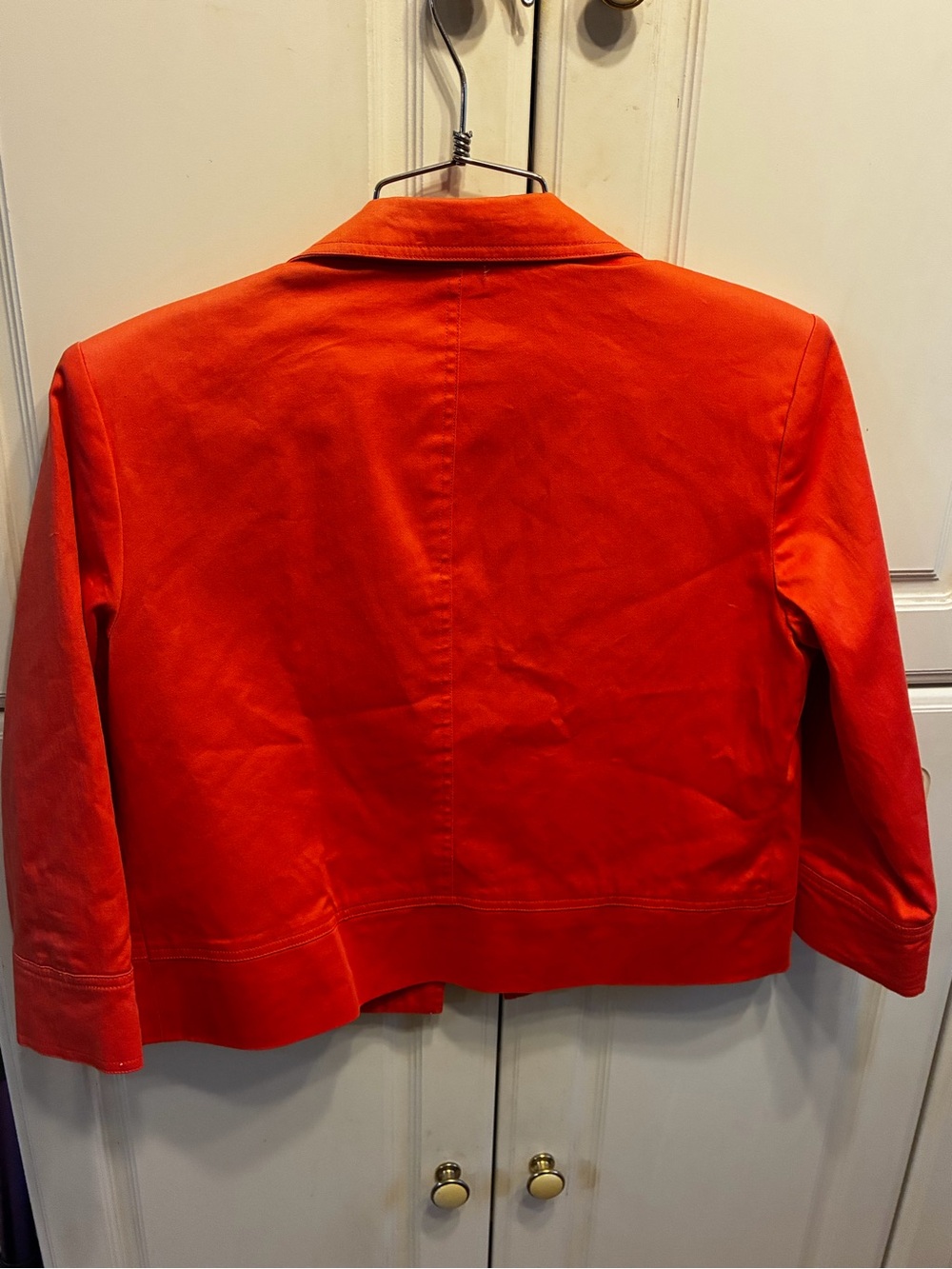 Patrick Christopher Petite Women's Orange Cotton Jacket, Size: PM - Picture 5 of 9